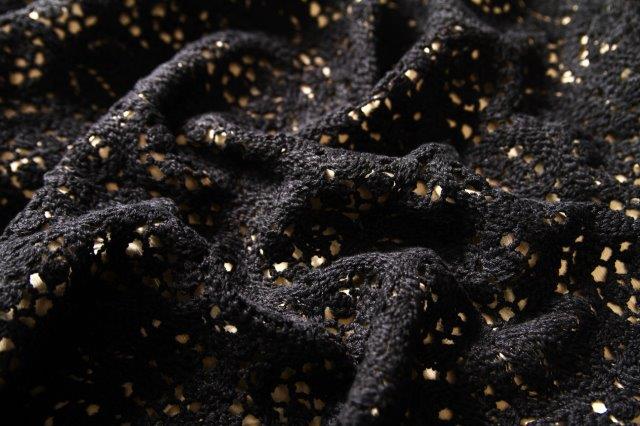 Ref 1363 dentelle au crochet noire