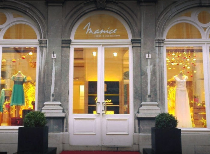 à la découverte de manice marque belge de robes de mariée et rencontre avec lucie brévart, stagiaire de 3ème année